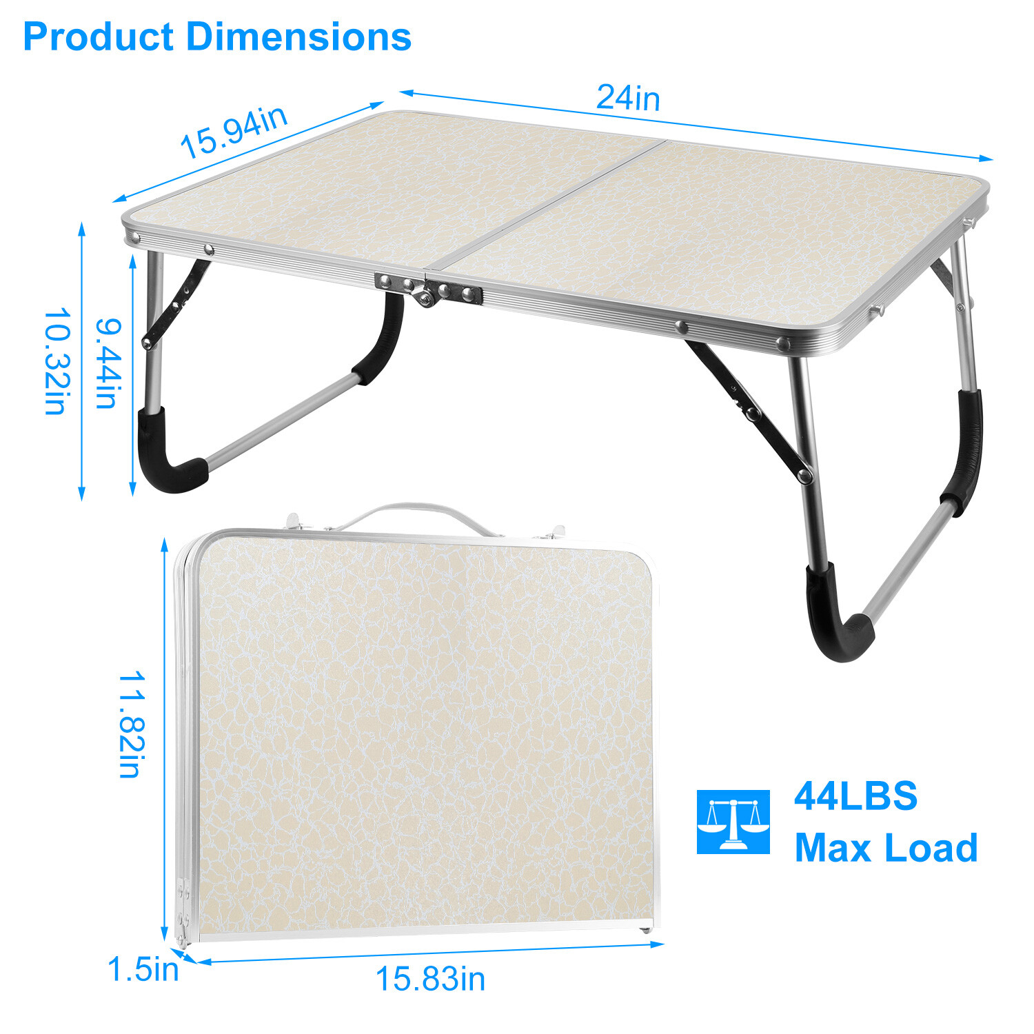 Portable Laptop Notebook Table Foldable Stand Sofa Bed Lap Tray Computer Desk