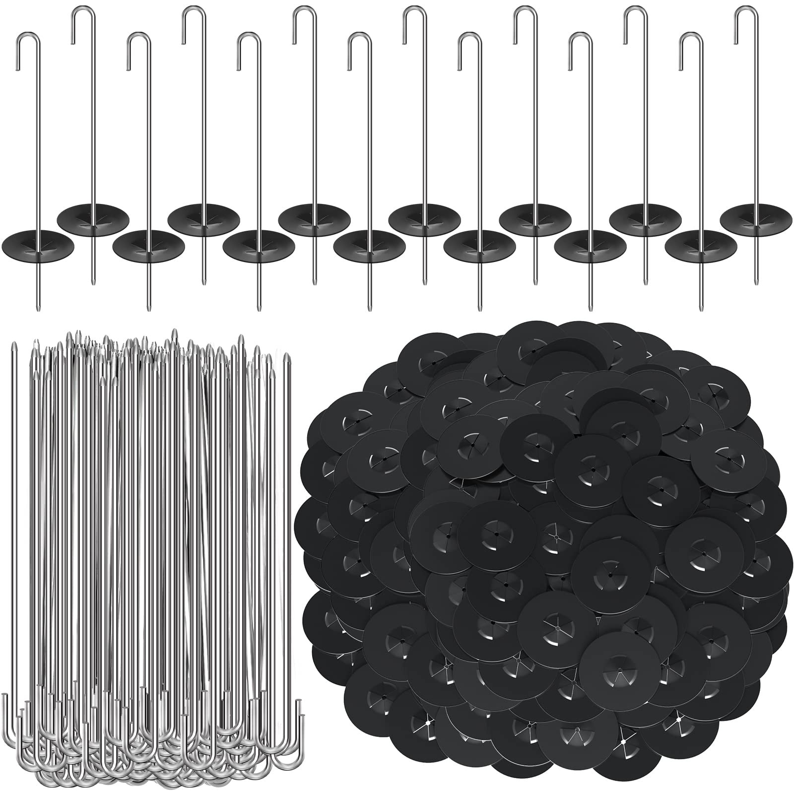 Solar Panel Animal Guard Clips Kit, Stainless Steel Fasteners for Bird Pigeon Sq