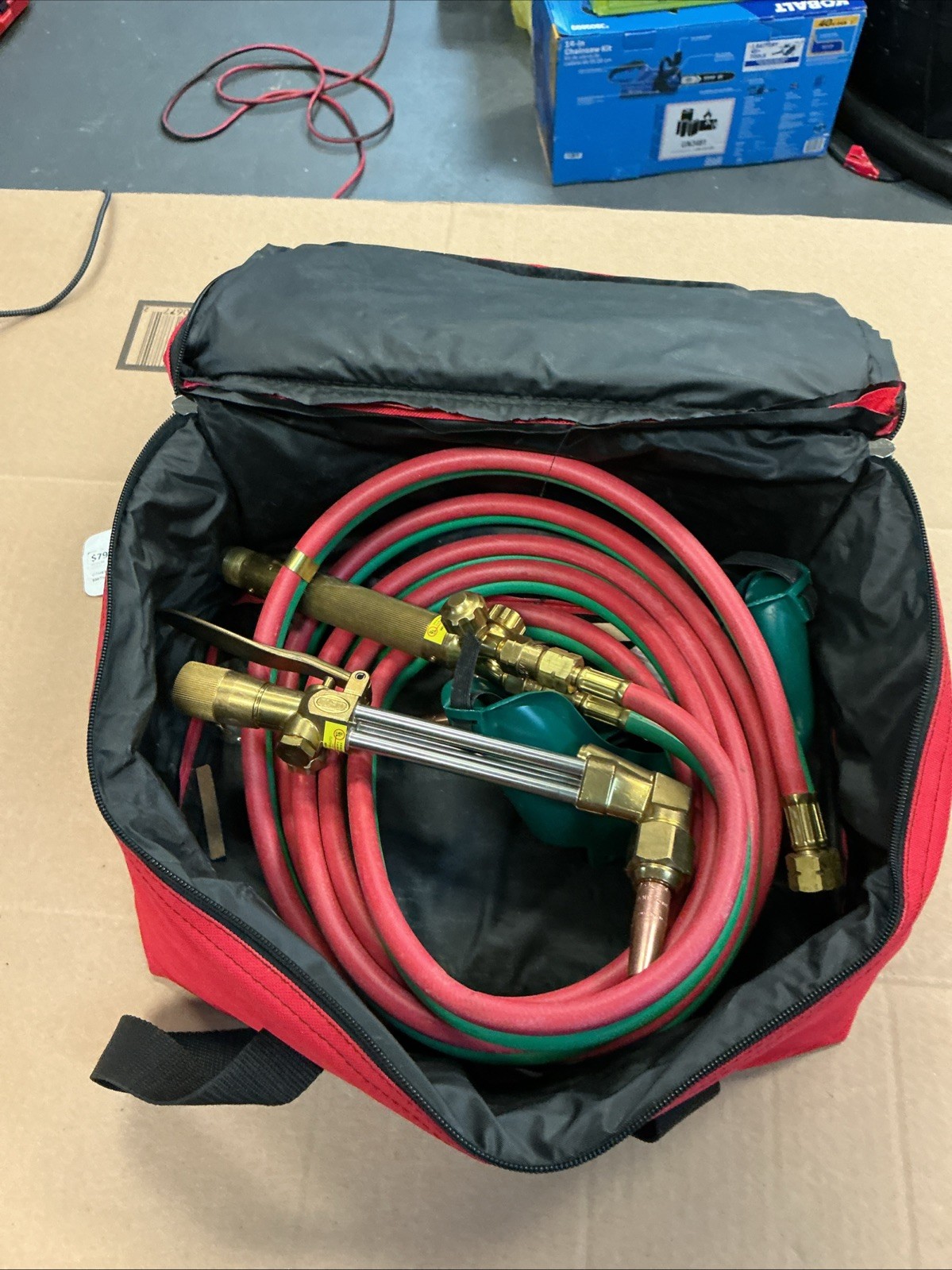 Harris Model 85 Oxy Acetylene Cutting Torch & harris 72-3 Tip With Hoses