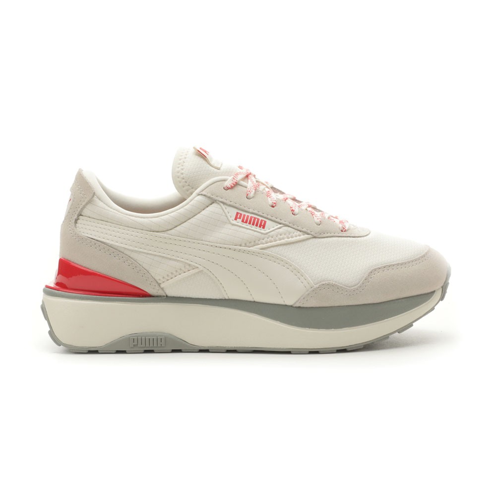 PUMA Cruise Rider Apres Lace Up  Womens White Sneakers Casual Shoes 39914001