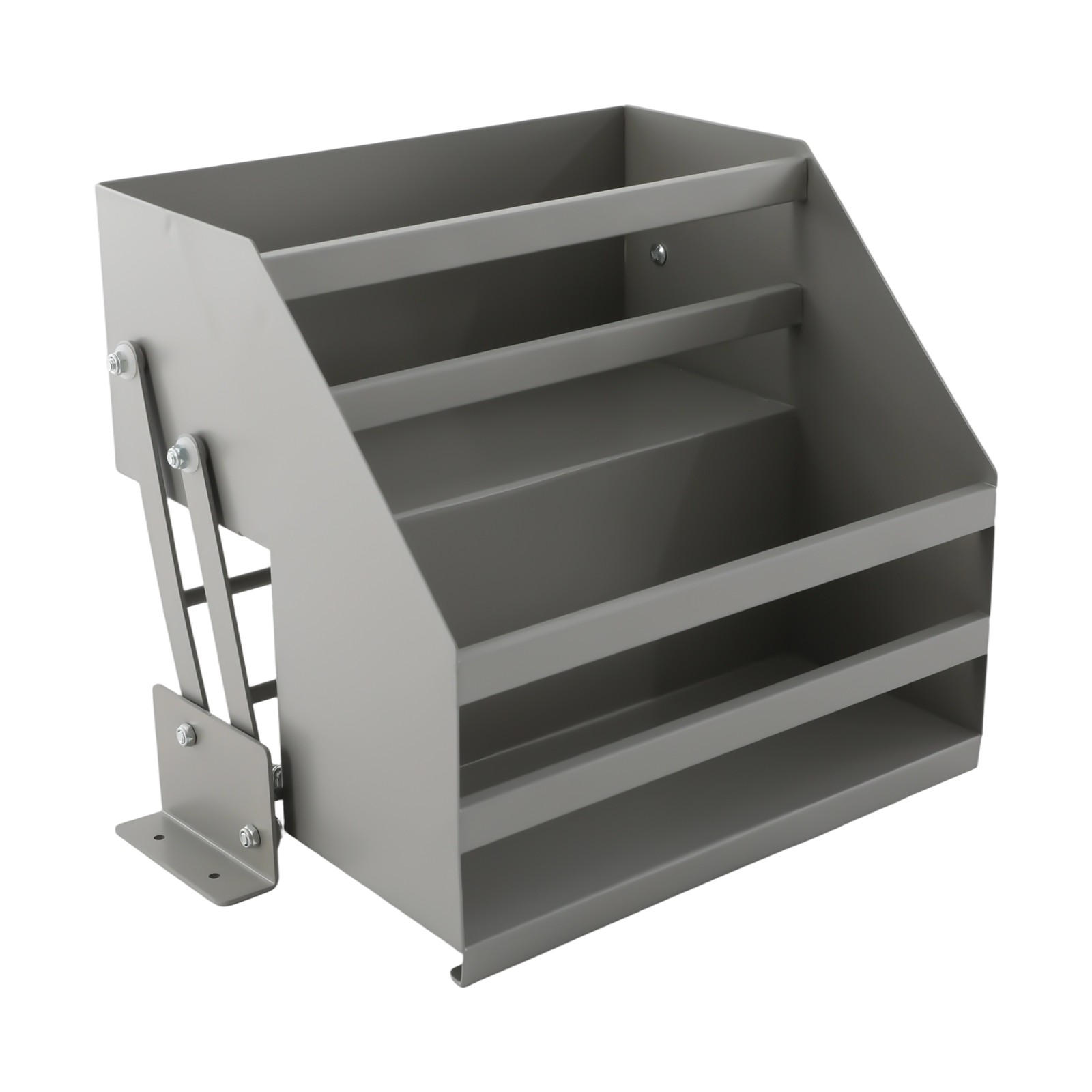 Pull Down Shelf Cabinet Organizer 2 Tier Upper Kitchen Cabinet Storage L-Shape