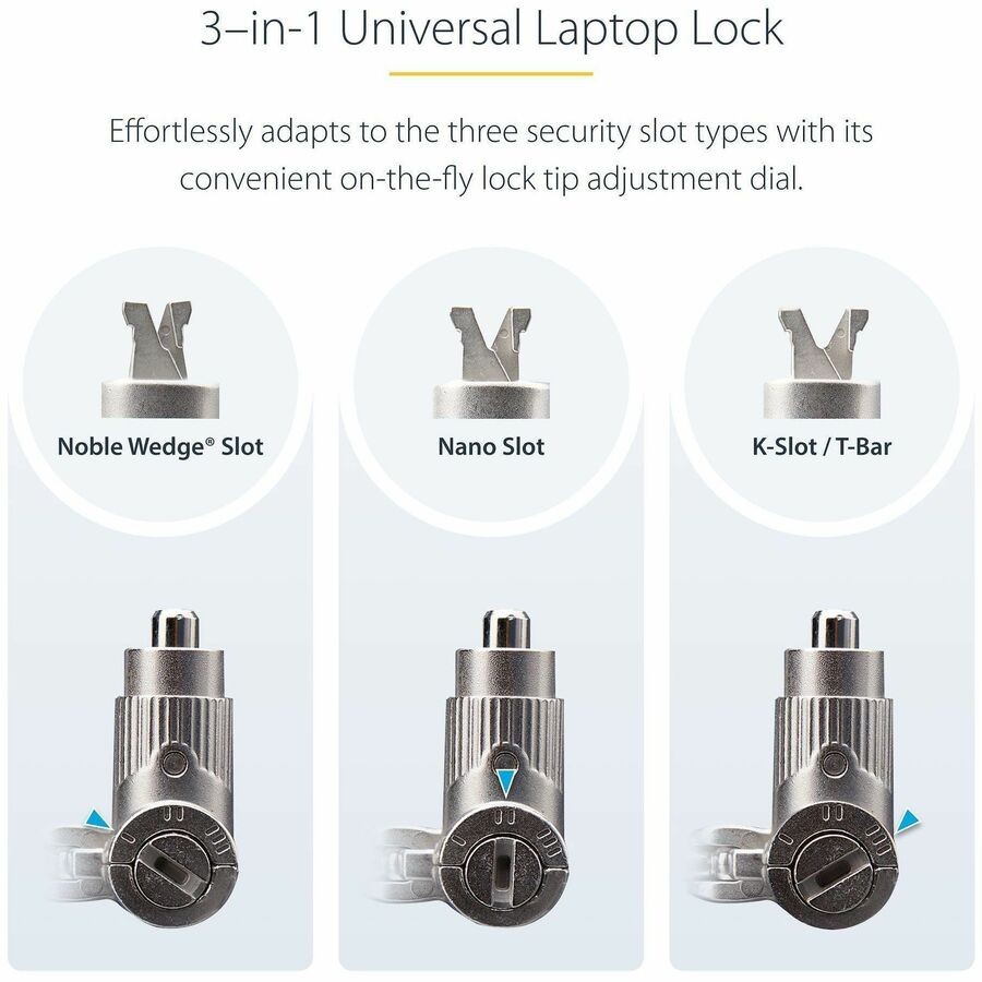 StarTech Universal Laptop Lock 6.6ft (univklaptoplock)