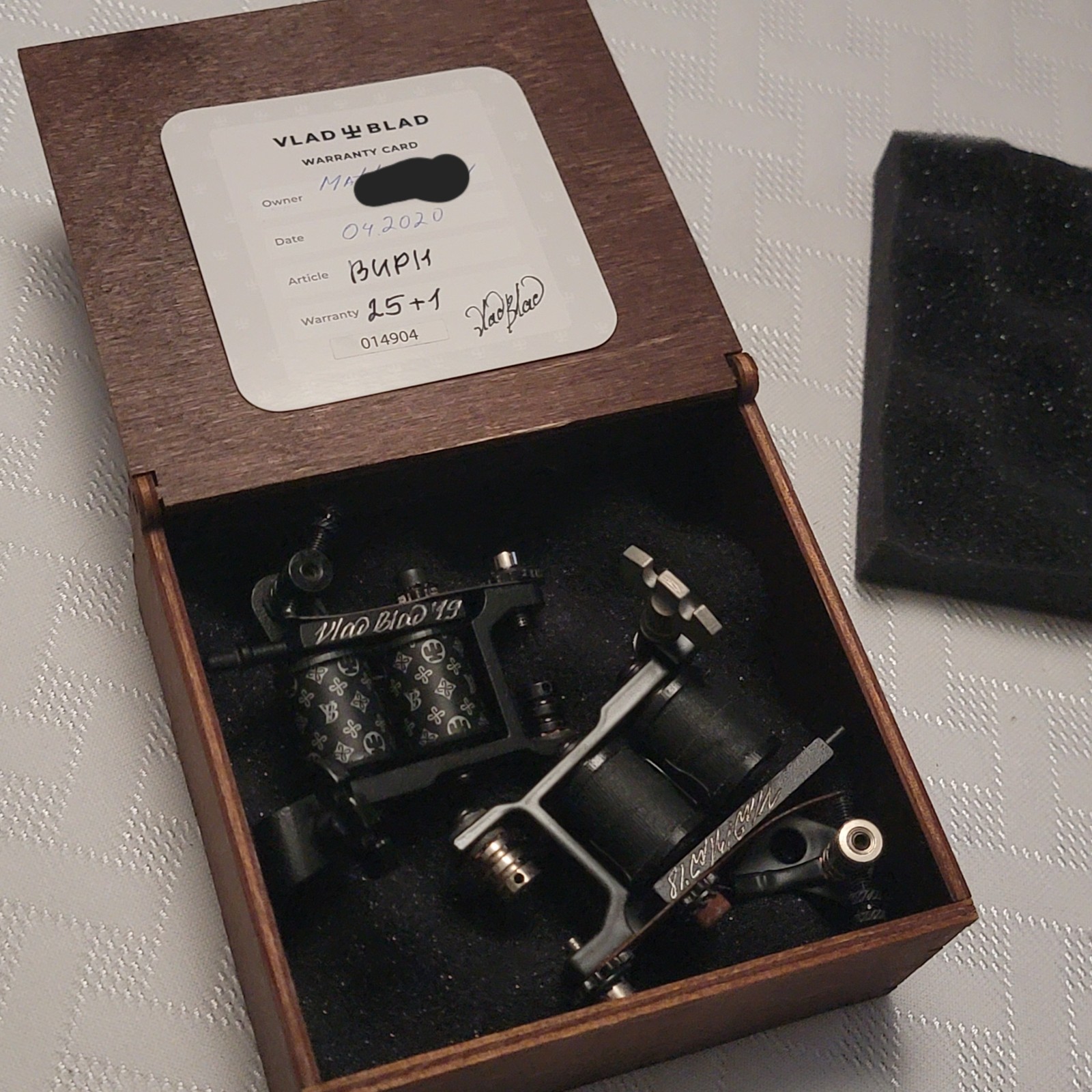 Vlad Blad -- New Liner Coil + Used Shader Coil Tattoo Machines