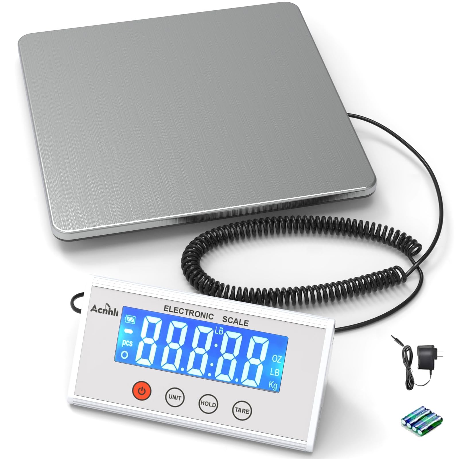 Digital Shipping Scale, 440lb Heavy Duty Stainless Steel Postal Scale for Pac...