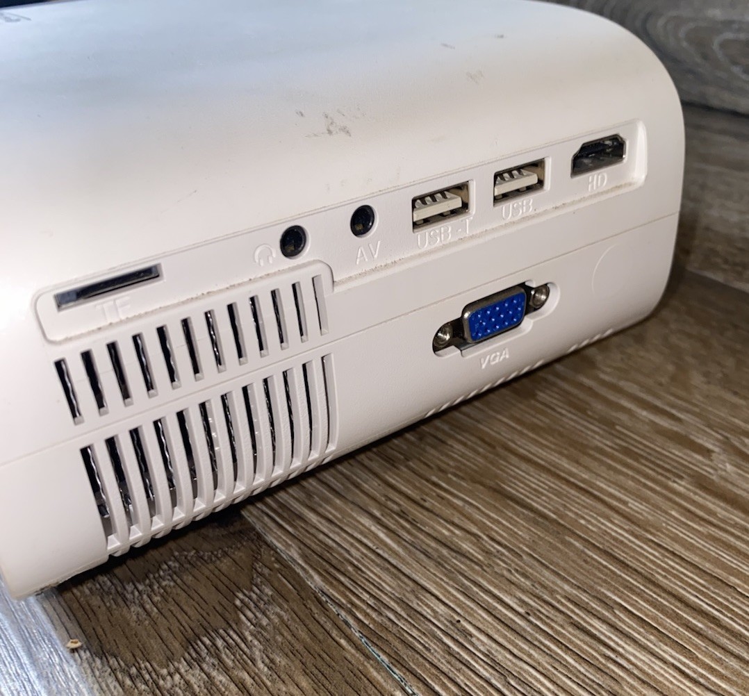 Portable USB HDMI Mini LED Projector with Power Cord Rohs Model - Sync Display