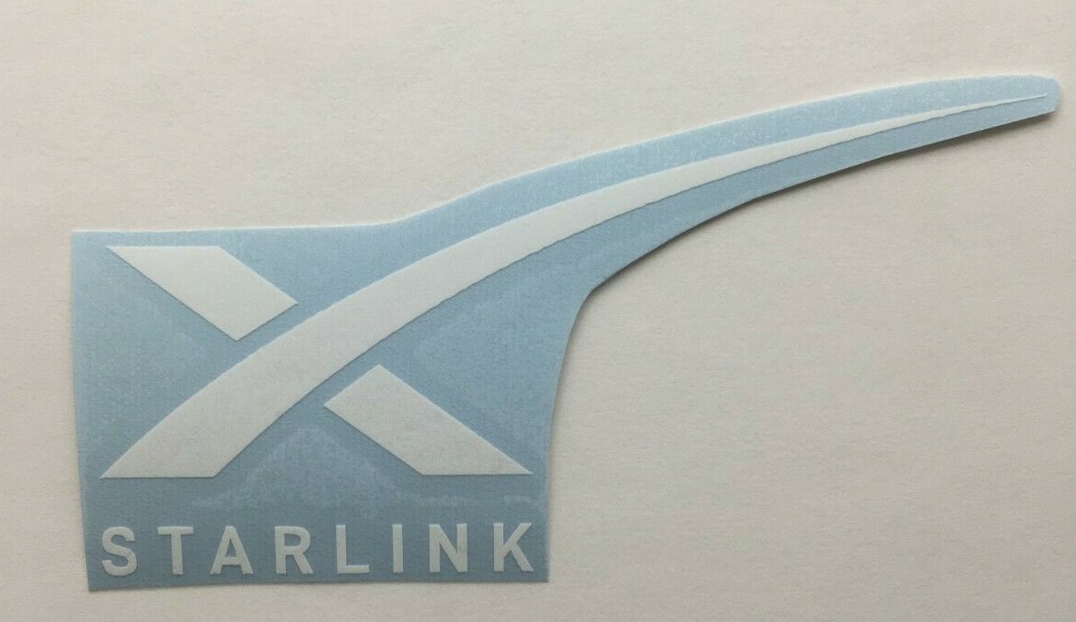 Starlink Logo Die Cut Vinyl Sticker Decal SpaceX Falcon Dragon High Quality