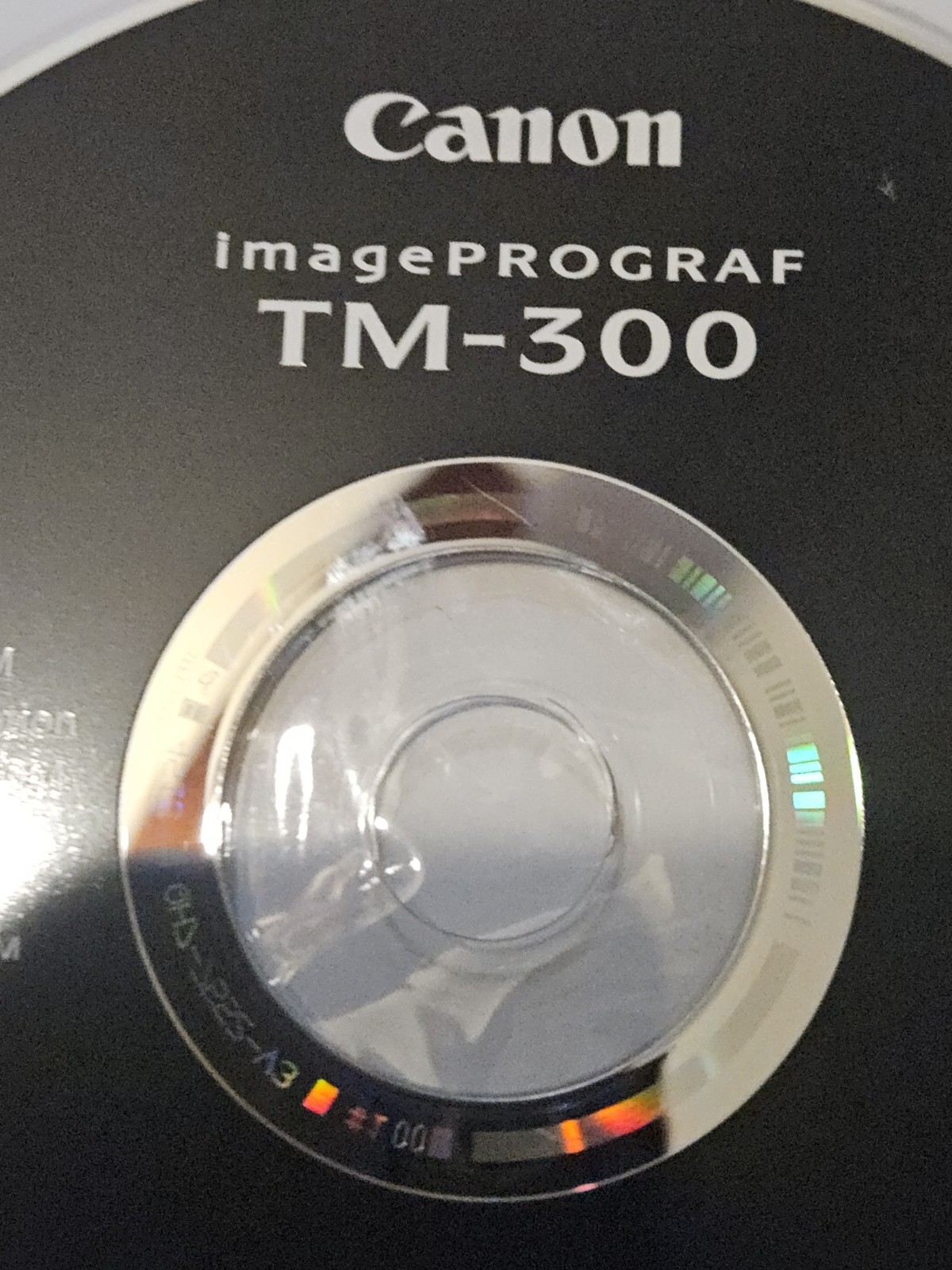 ImagePROGRAF TM-300 Canon Setup CD ROM Installation CD-ROM