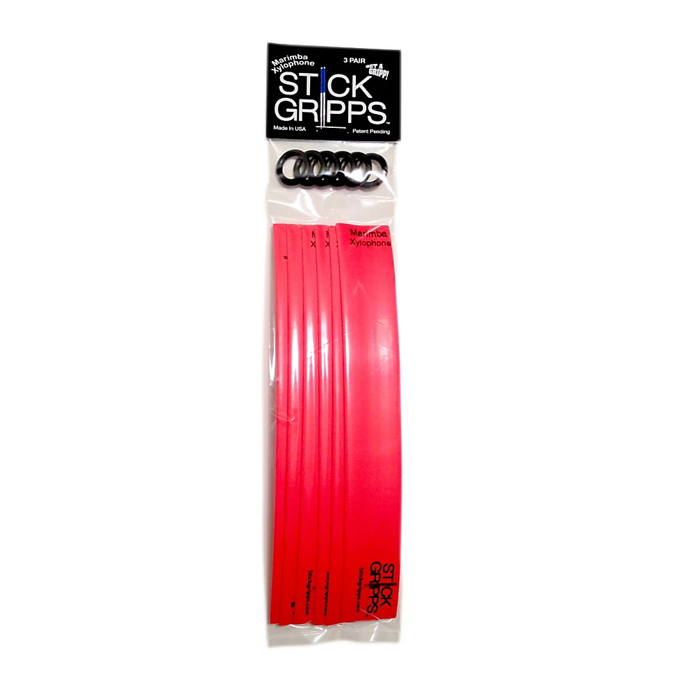 Stick Gripps Marimba Xylophone Grips 3 Pair Red