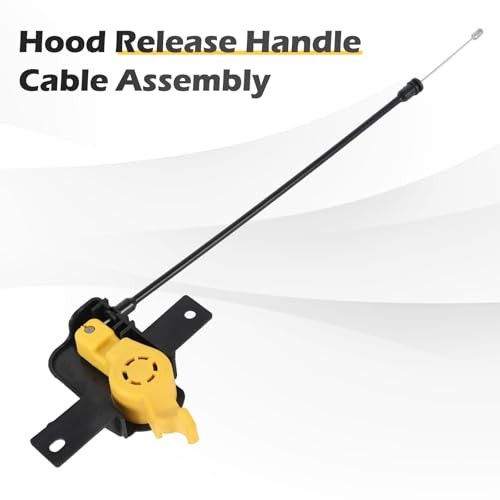 Front Hood Release Control Cable with Release Handle and Latch Bracket Cable
