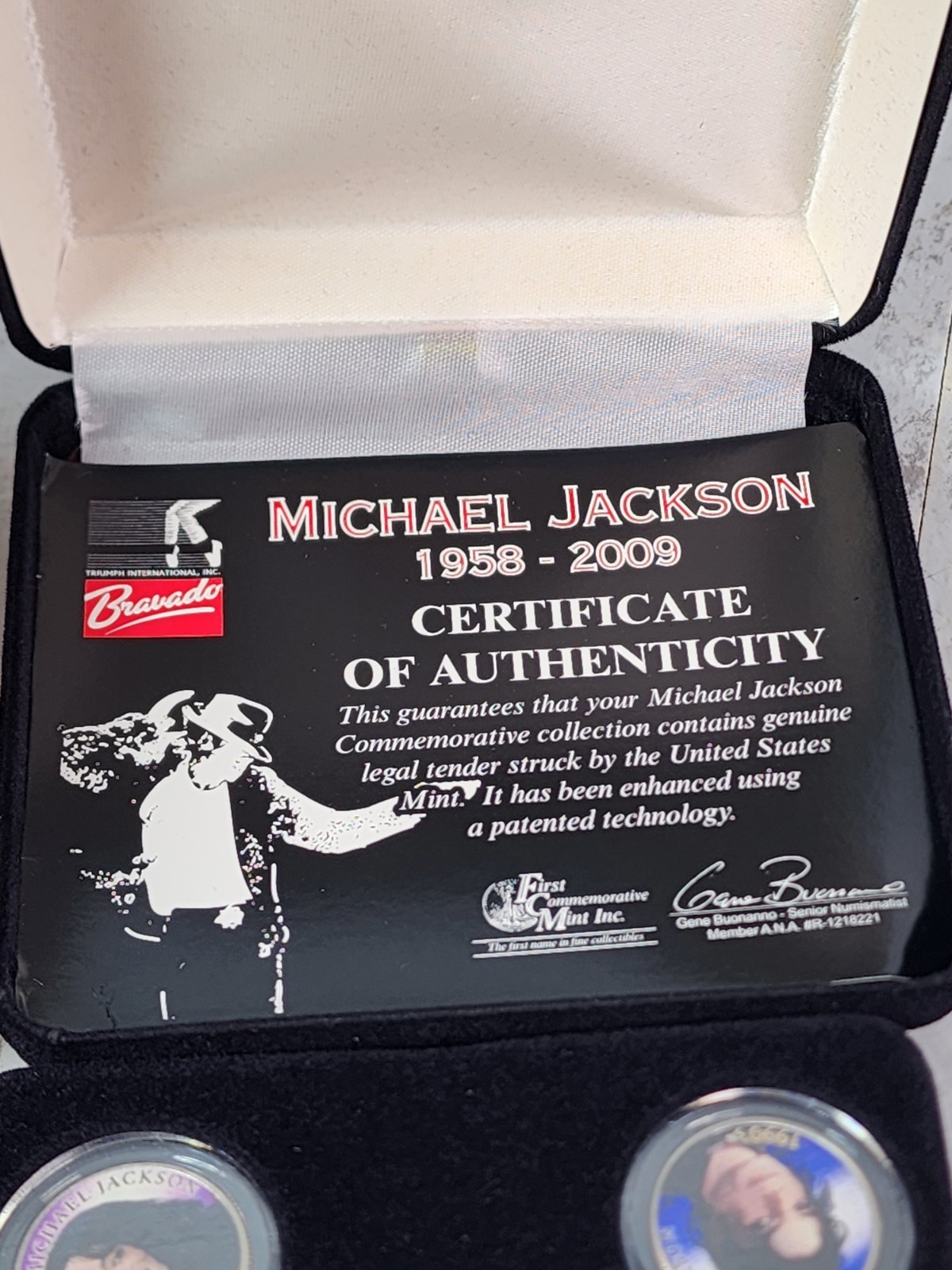 Michael Jackson Decades Coin Collection 1958-2009 (5 coins)