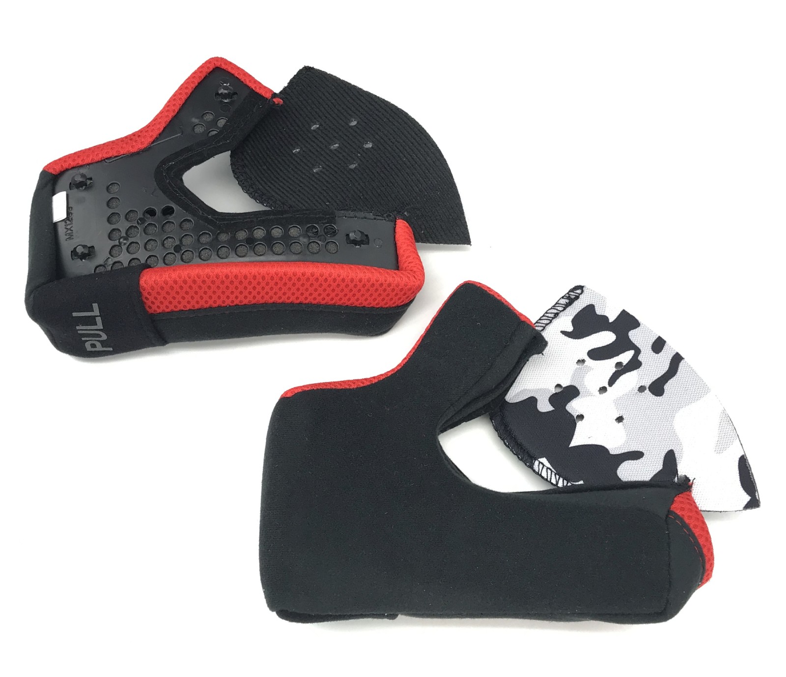 LS2 Gate Helmet Cheek Pads Red