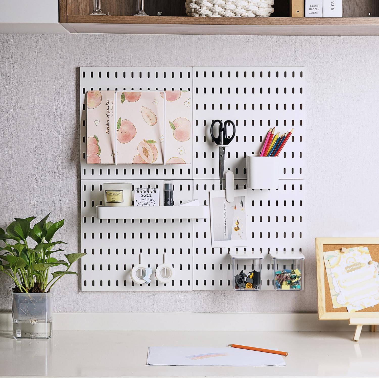 Peg Board Organizer Accessories, Peg Board With Accessories, Pegboard Hooks, Peg