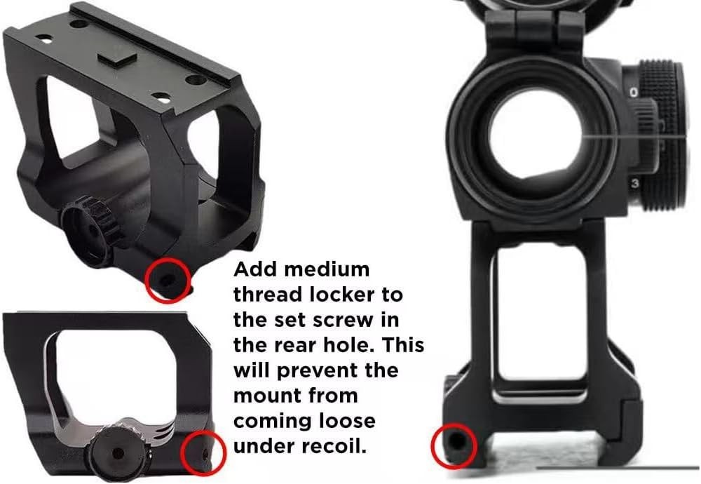 Heightening Bracket Scope Mount for Tactical T2 Red Dot Sight Riser 1.54"/1.93