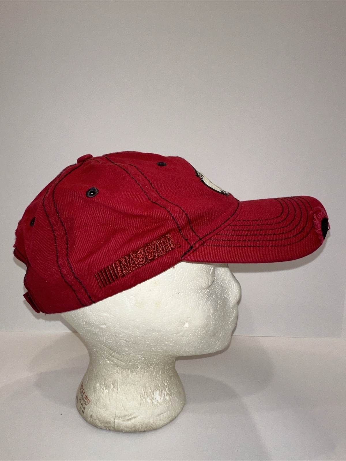 Gillette Evernham Budweiser Kasey Kahn 9 Red Hat Cap Authentic NASCAR Distressed