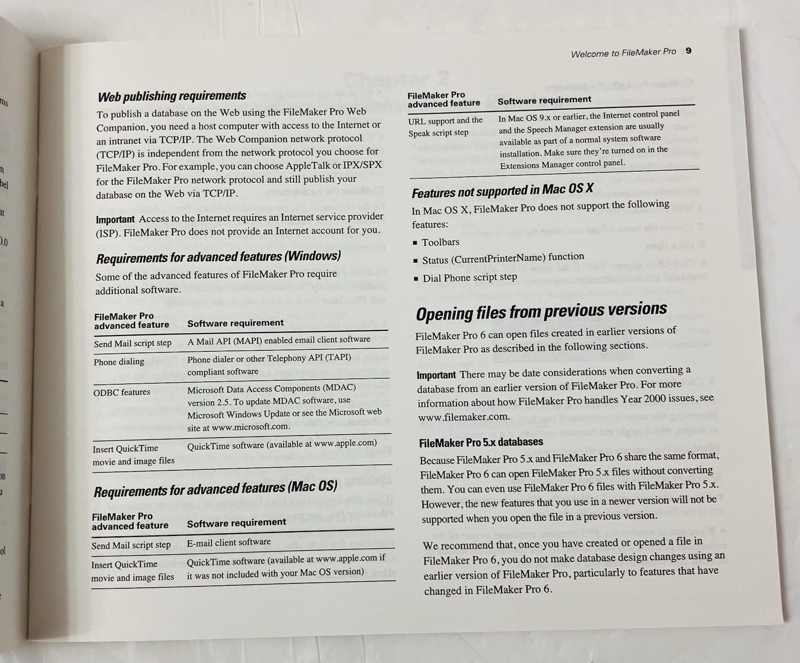 File Maker Pro 6 Getting Started Guide | Vintage User Manual Only | No Software