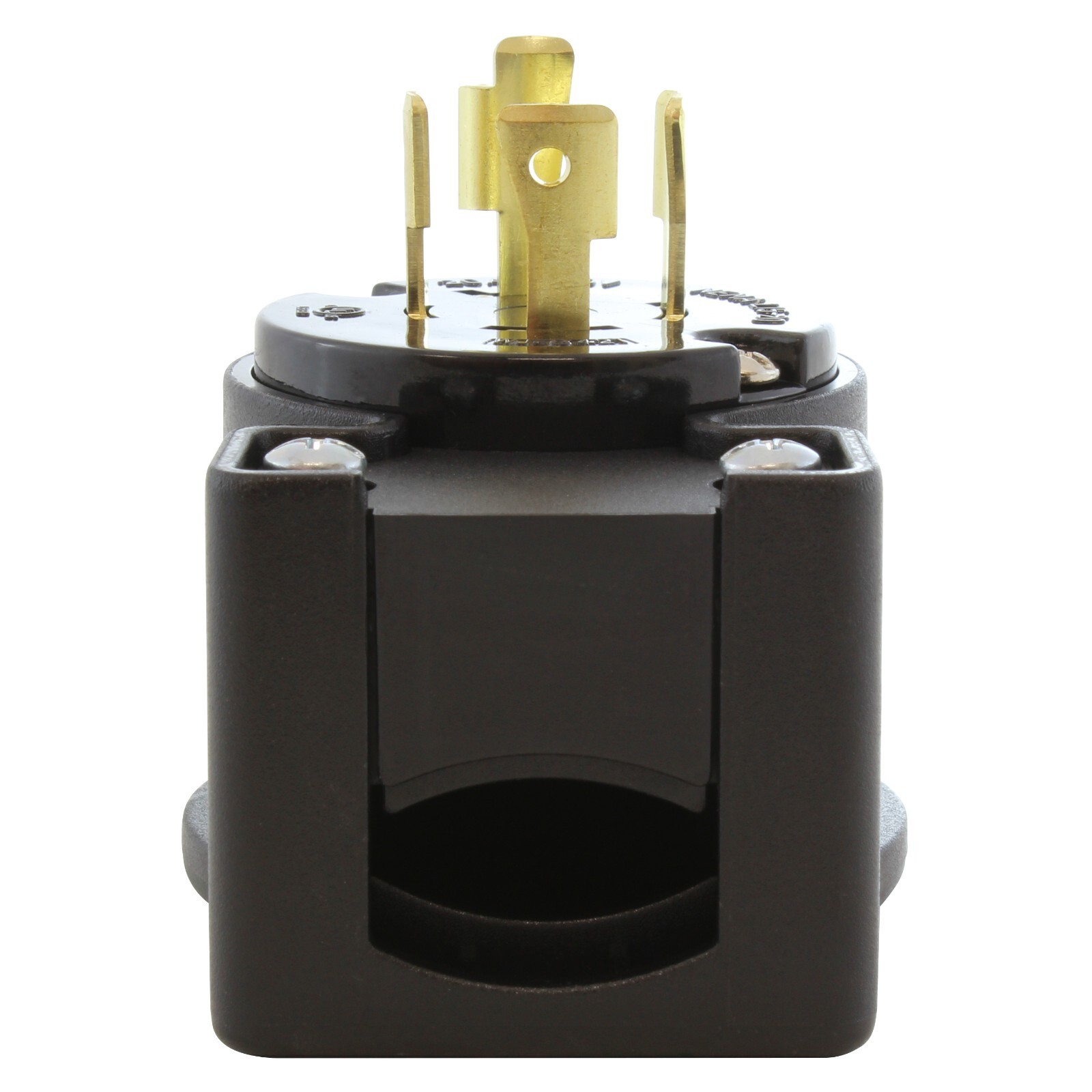 20A 250V 3-Phase NEMA L15-20P Locking Right Angle Male Plug Assembly