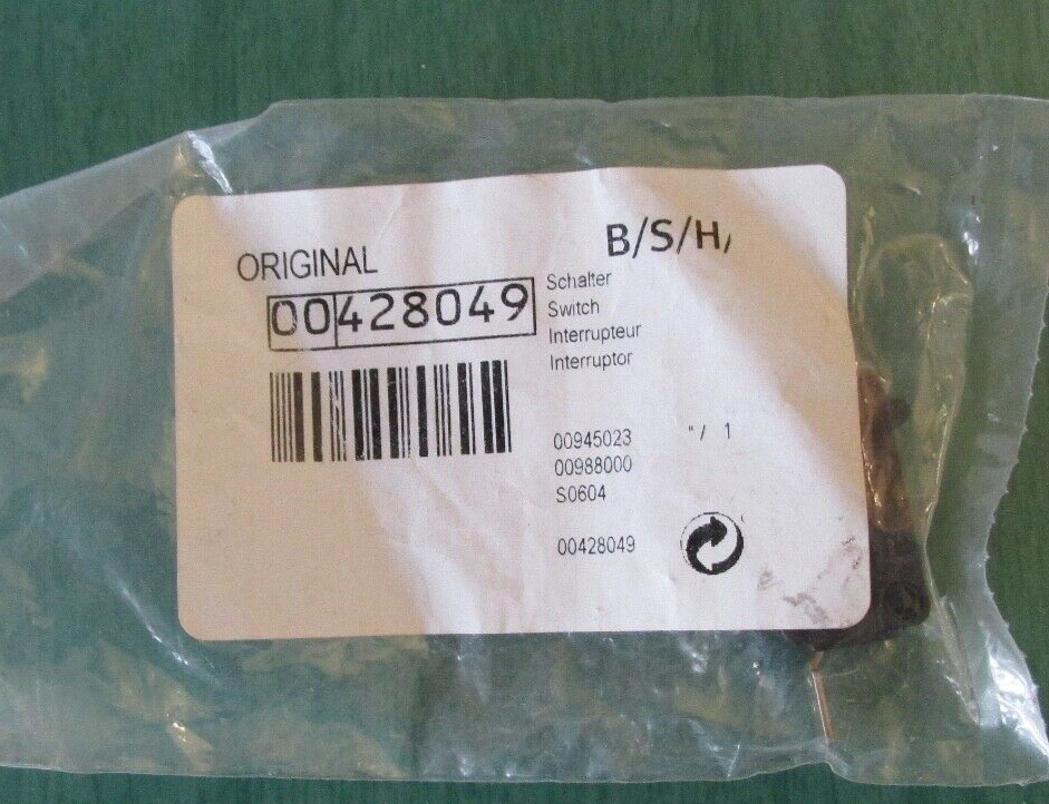 Bosch / Thermador Cooktop / Range - SPARK IGNITION SWITCH - 00428049 - NEW!