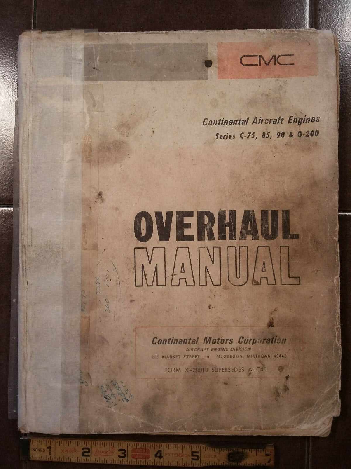 Continental C-75, C-85, C-90 & O-200 Overhaul Catalog