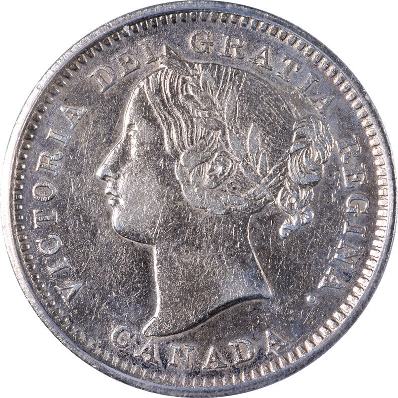 Canada 1900 Ten (10) Cents ICG AU50 KM#3
