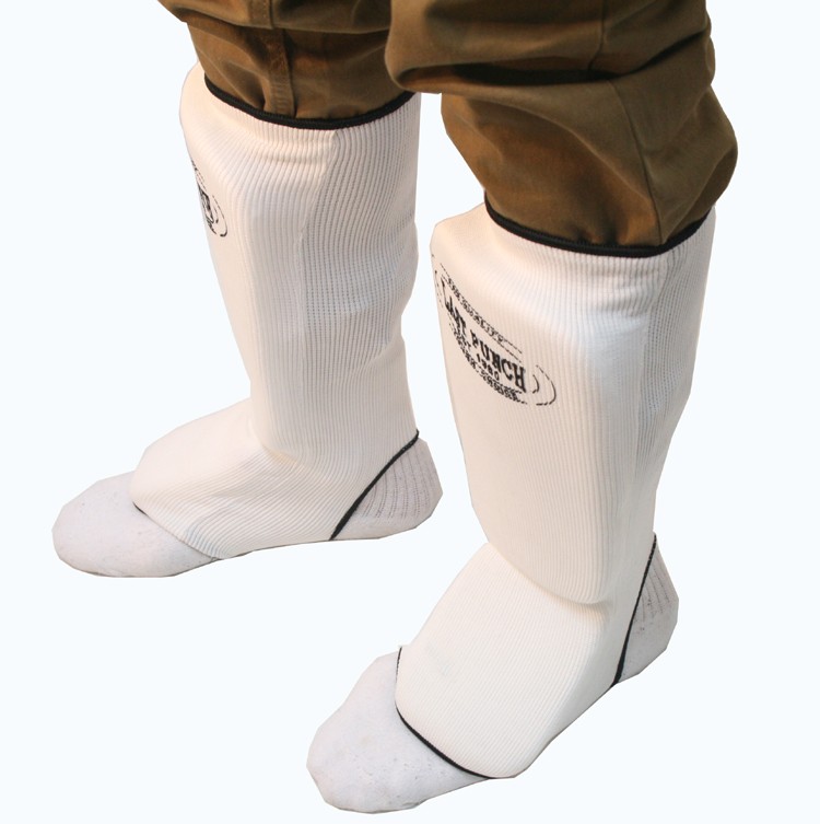 Last Punch MMA White Professional Shin Pads   EVA Padded Martial Arts Leg Guards