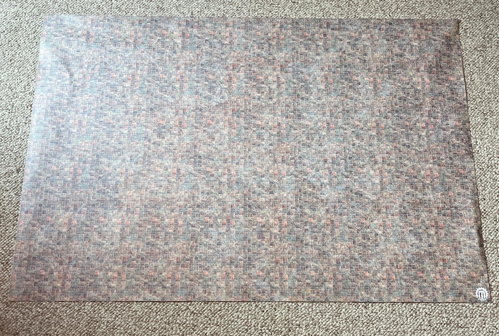 Mats By Mars battle mat gridless 24x36" sett in stone (red) brick floor