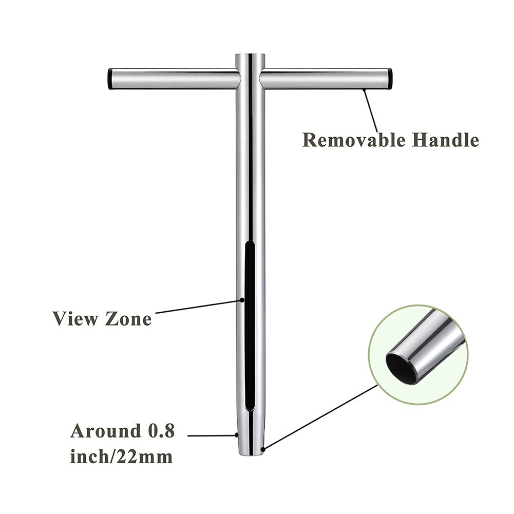 Sukiise Soil Sample Probe 12 Inch with T Handle, Sampler Tool, Soil...