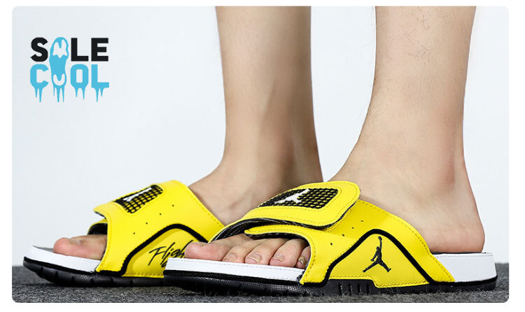 Nike Air Jordan Hydro 4 Retro Yellow Lightning Men's Slides DN4238-701