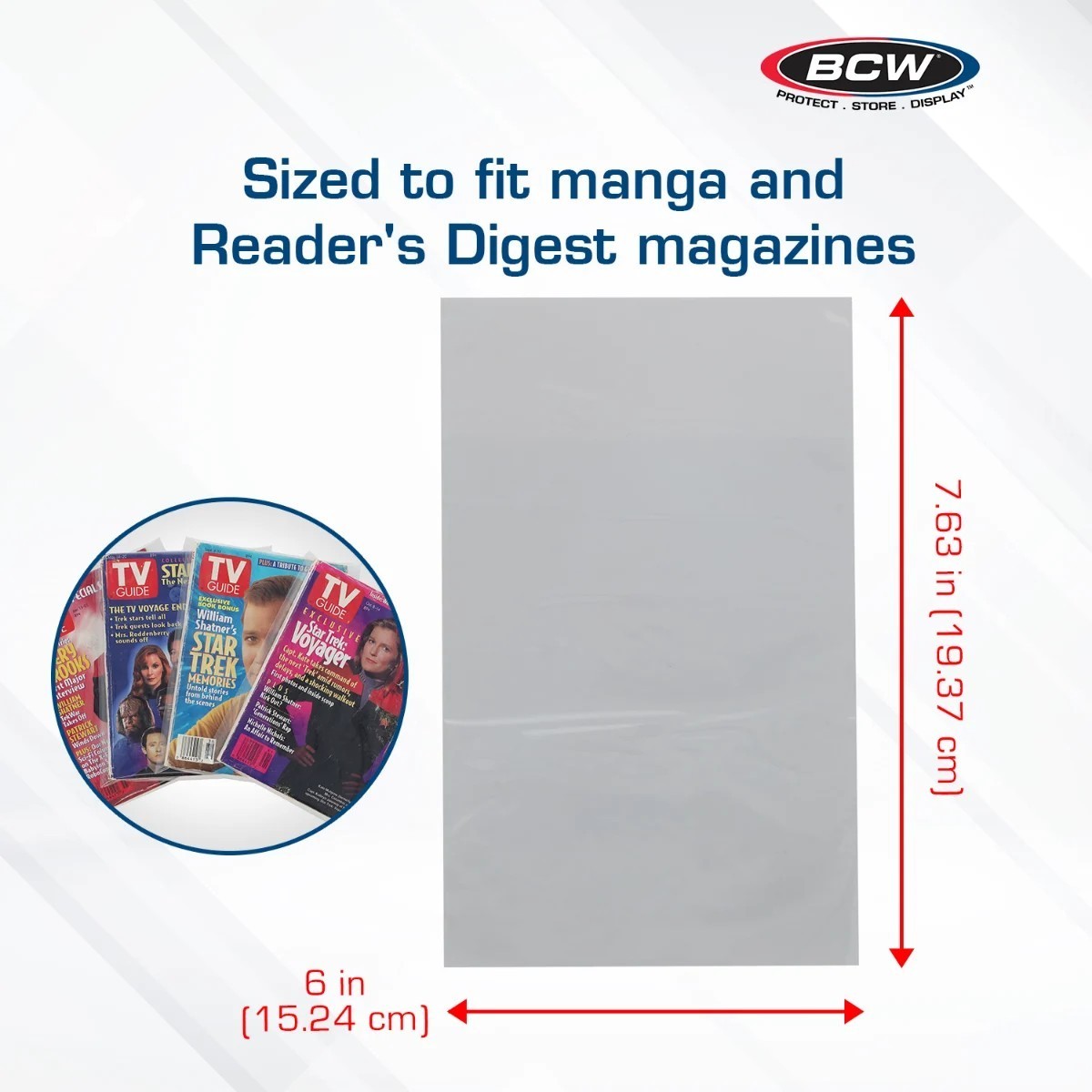 New (500 ct) BCW Digest & Manga Bags Poly Sleeves bags