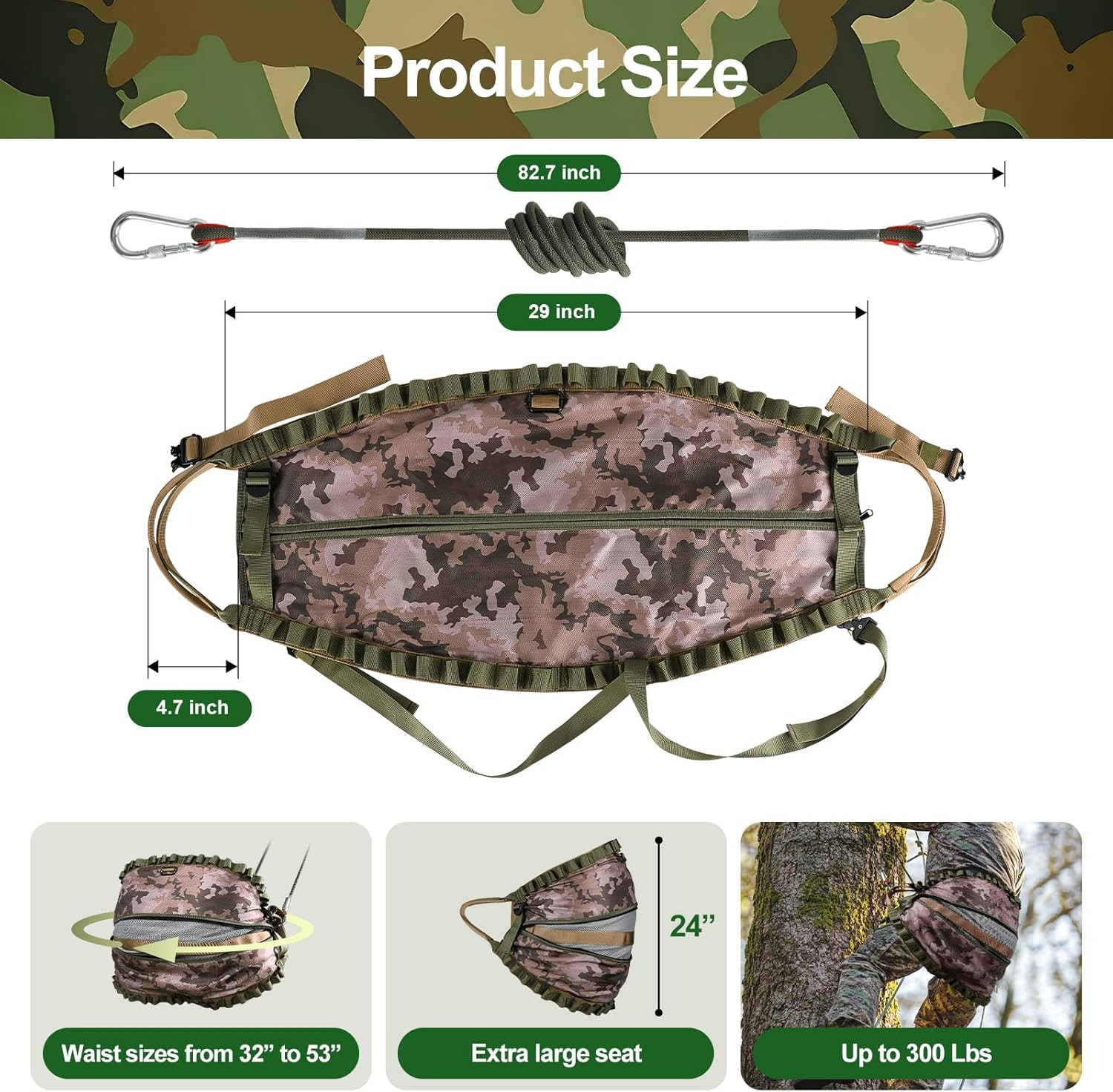 Lightweight Padded Saddle Hunting System with Adjustable Bridge & Comfort