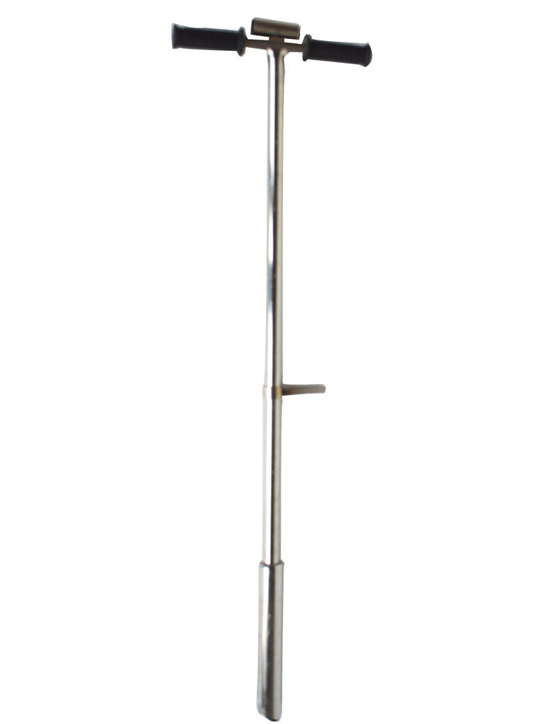 Soil Sampler Probe 8" with Sample Ejector &Foot Peg Root Tool 304 Grade Steel