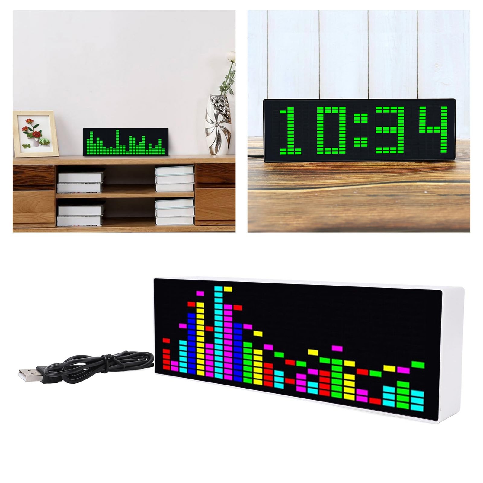 Denash 384 LEDs Music Spectrum Display, Audio Analyzer #511