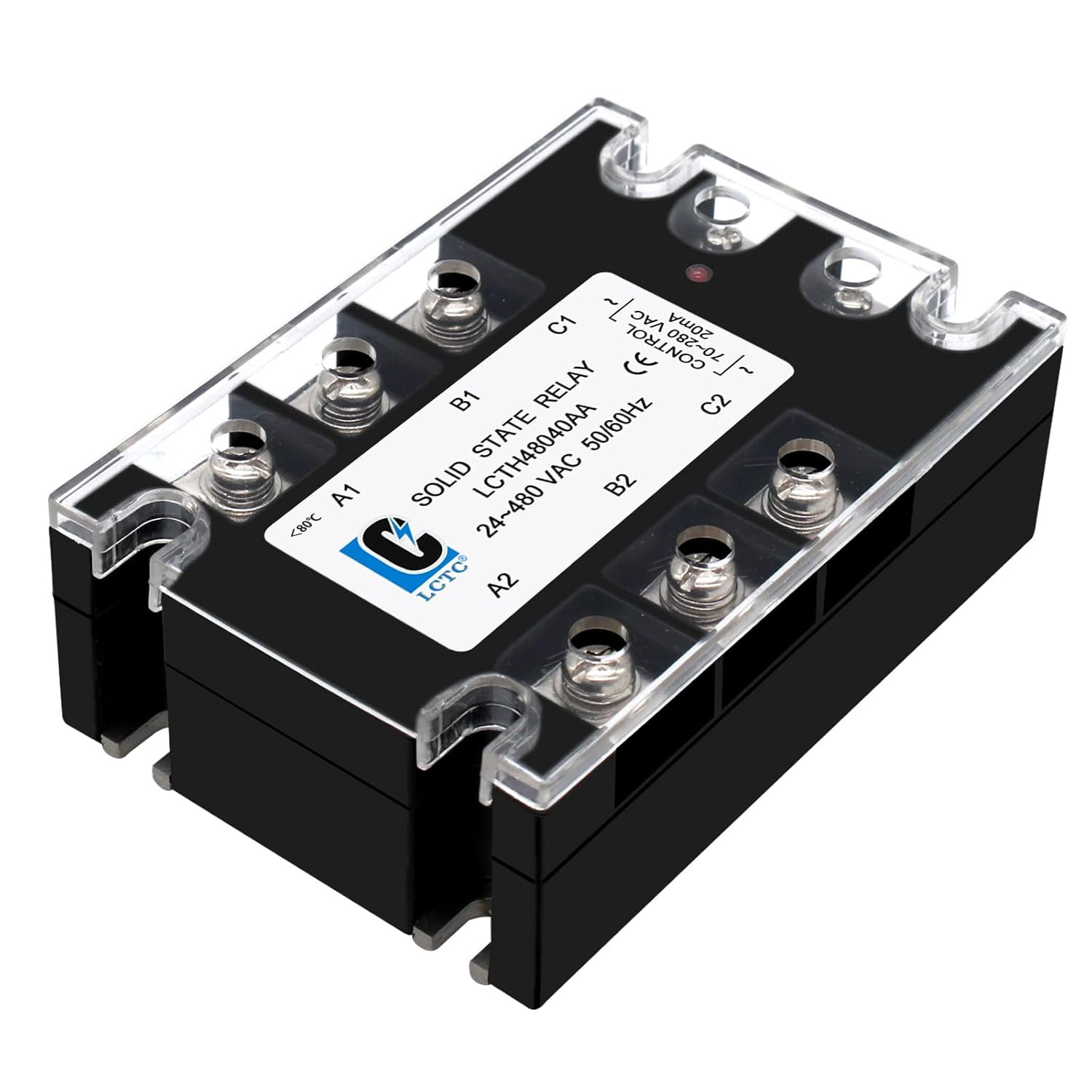 3 Phase Solid State Relay SSR-40AA AC to AC (Input 70-280VAC to Output 24-480VA