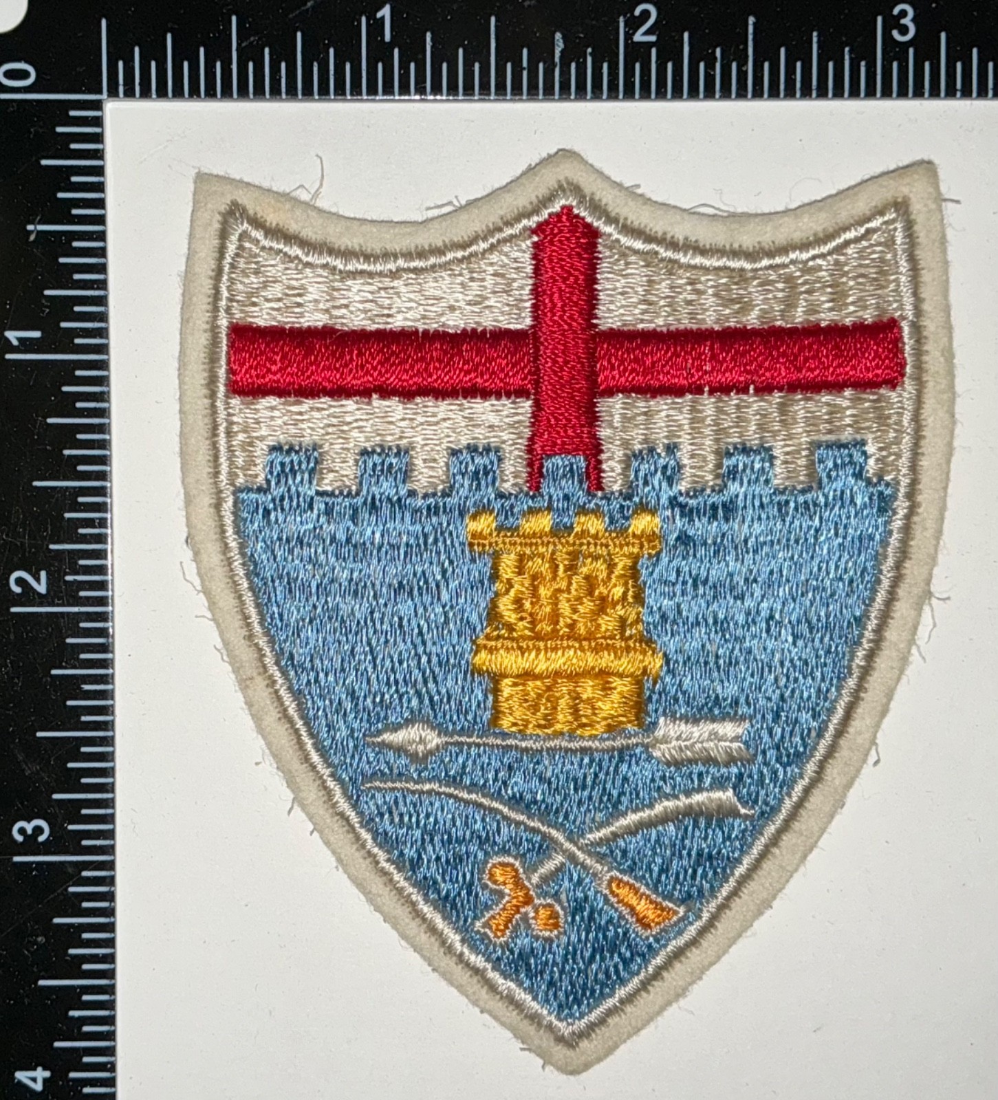 Pre WWII 1930s US Army 11th Infantry Regt Regiment CHENILLE FELT GEMSCO Patch