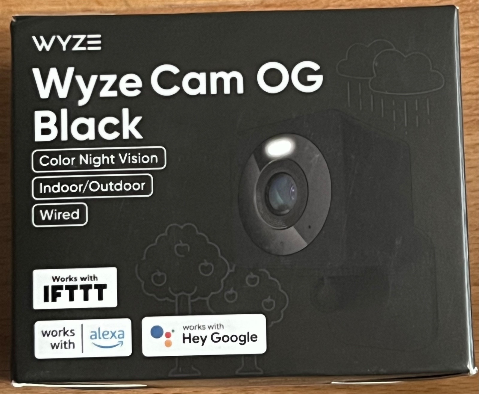 Wyze Cam OG 1080p Color Night Vision Spotlight Black Wi-Fi Smart  Sealed