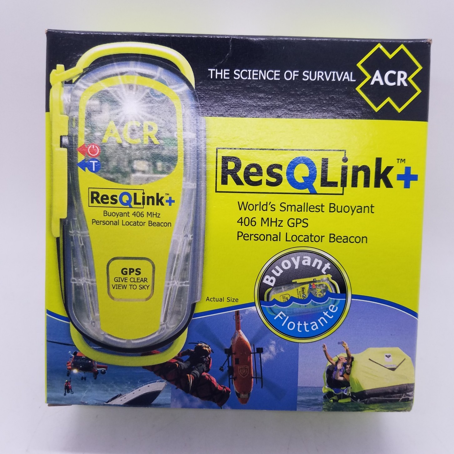 ACR ResQLink+ PLB-375 Buoyant 406 MHZ GPS Personal Locator Beacon NEW OLD STOCK!