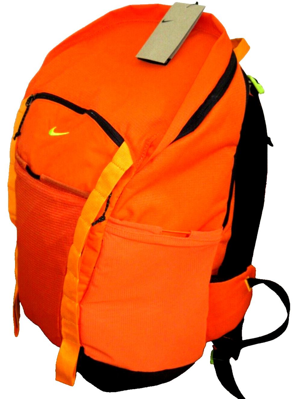 Nike Hike Backpack Travel Bag Safety Orange Black Atomic Green 27L DJ9677-819