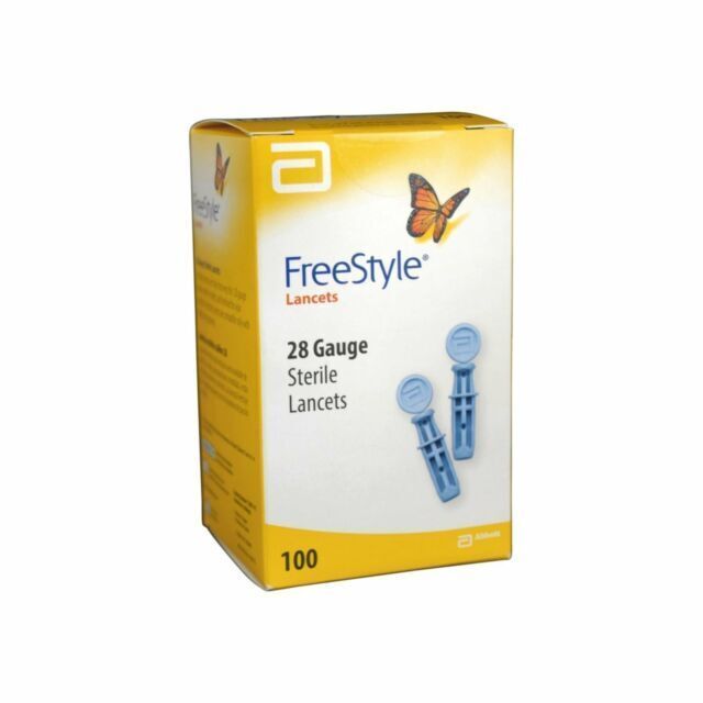 FREESTYLE 28 Gauge Sterile Lancets 100 Count Exp 11/2027
