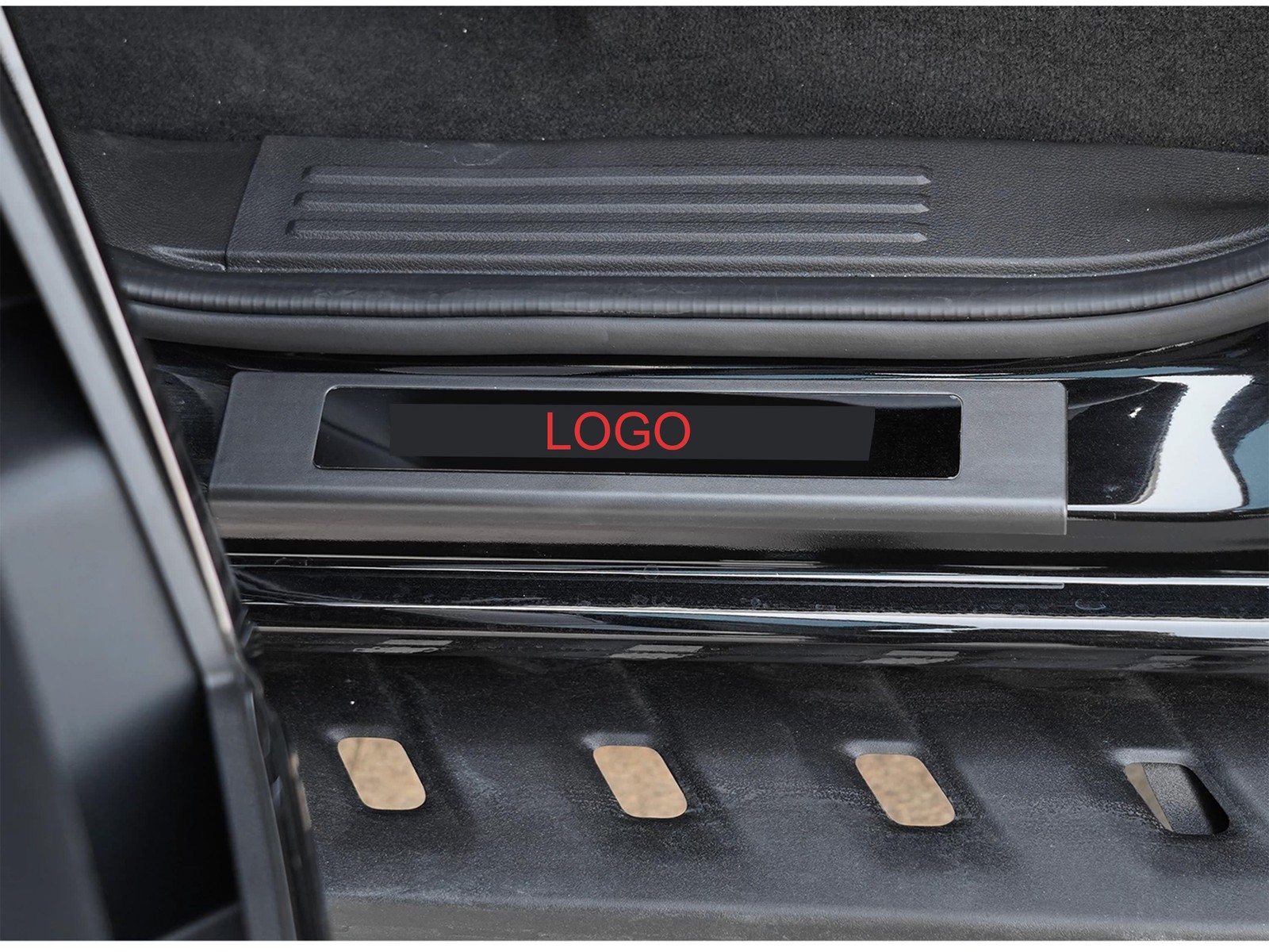 For 15-22 Ford Ranger T8 4x Door Sill Scuff Plate Cover Step Protector Panel ABS