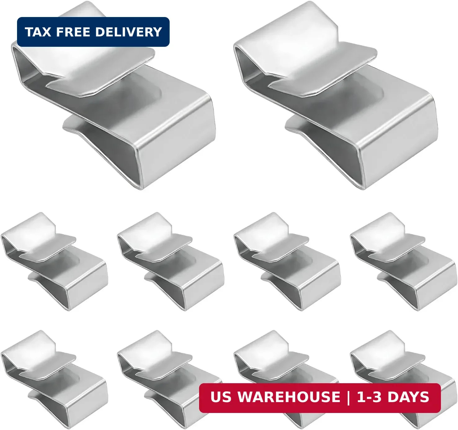 10 PCS Trailer Frame Wire Clips, 0.72"/18mm Cable Clips for Solar Panel Wiring &