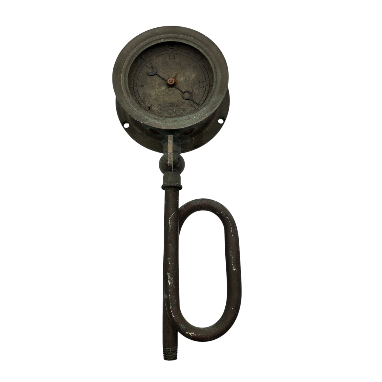 Antique Crosby Steam Gauge & Valve Company Water Gauge Untested