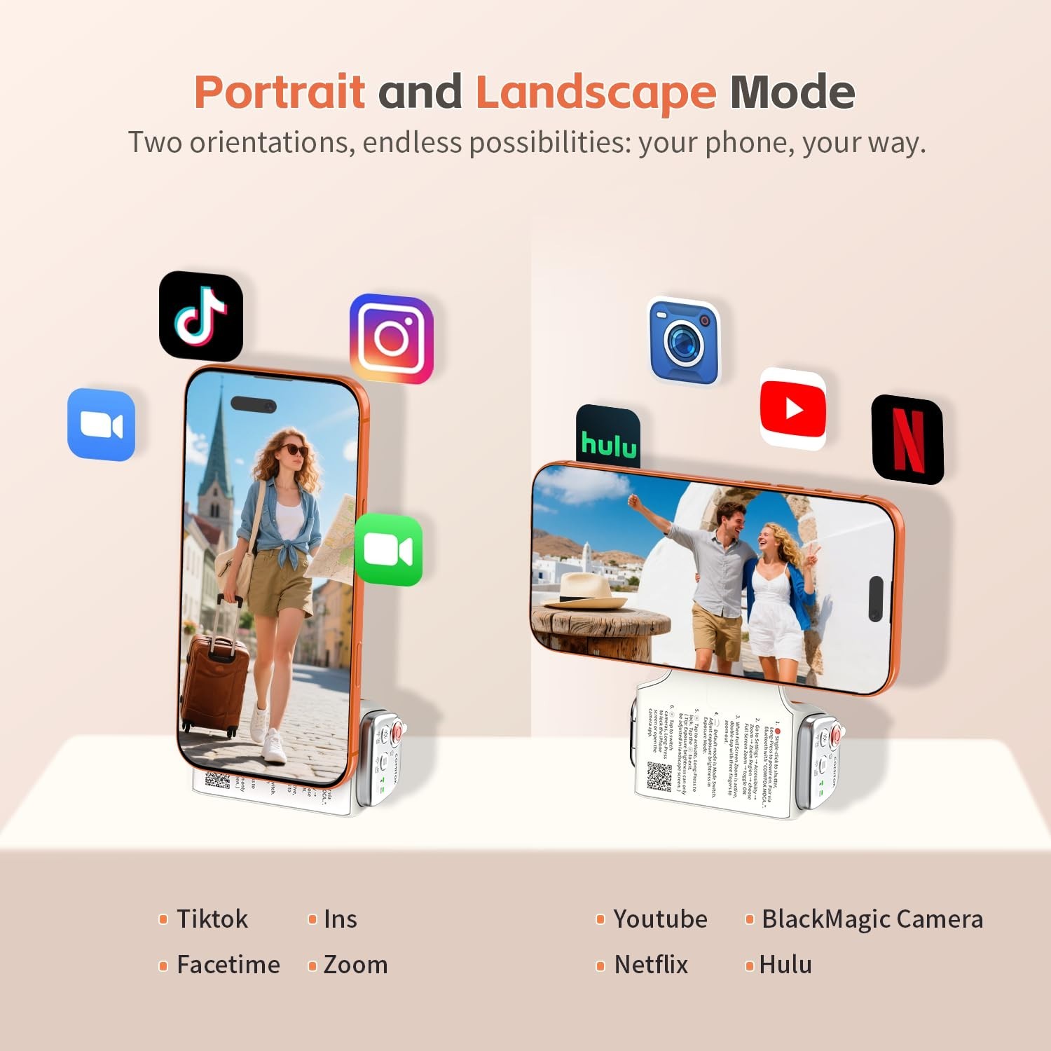 iPhone 17 Pro Camera Grip - Magnetic Fun Shot, No App Needed, Anti-Drop Remote,