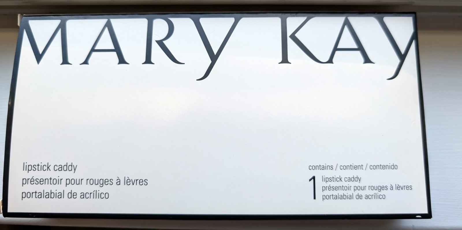 Mary Kay Black Plastic Lipstick Caddy - holds 10 Lipsticks