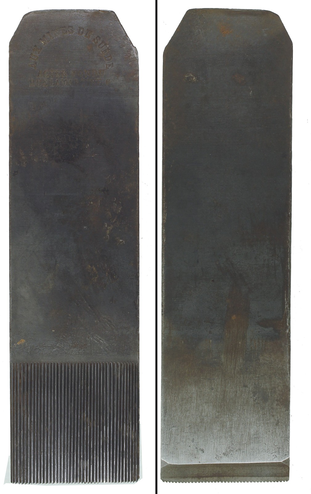 Unused Two Inch Toothing Cutting Iron - Aux Mines de Suede, Paris - mjdtoolparts
