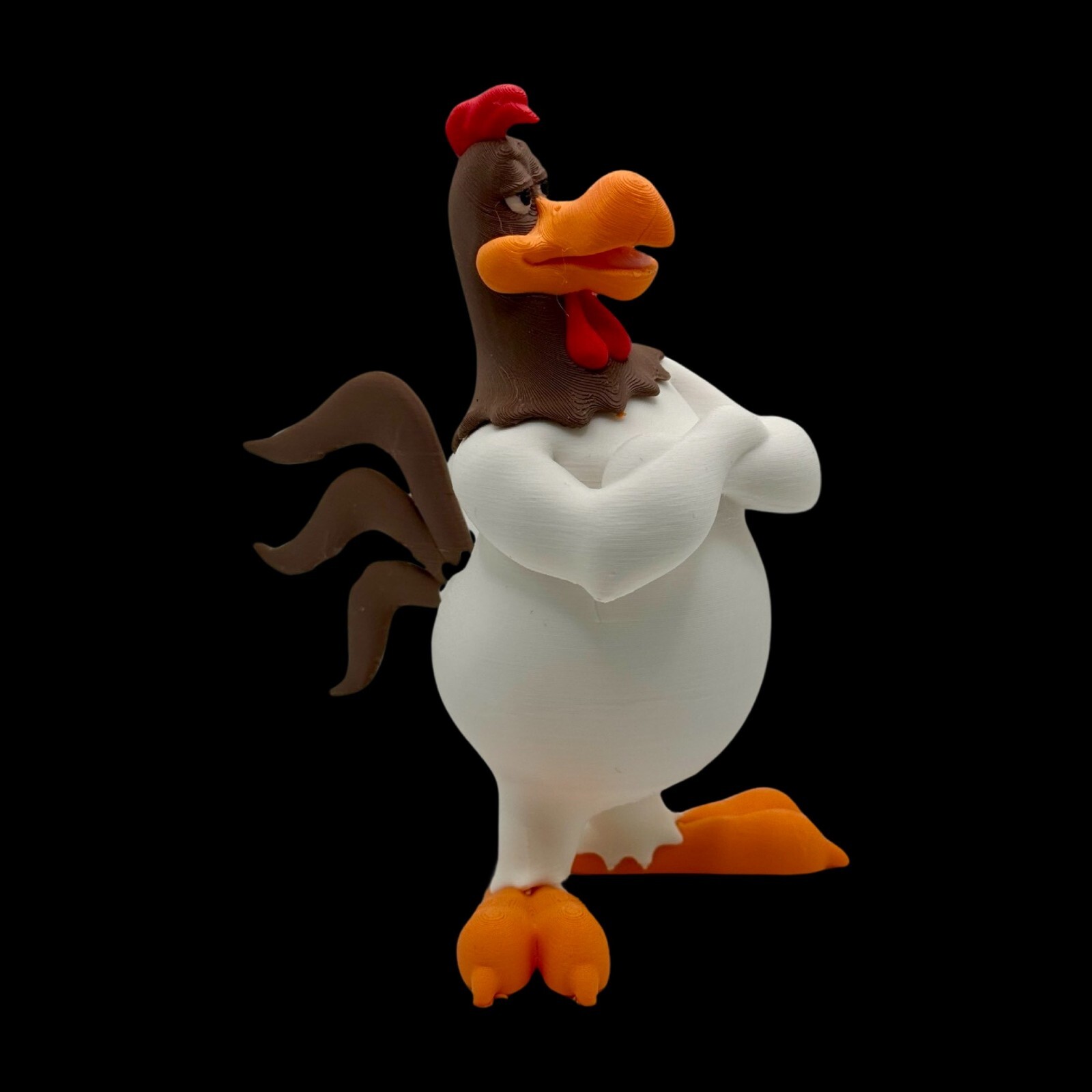 UNPAINTED Looney Tunes Foghorn Leghorn 3D Printed Model Kit 6" Tall (12-23)
