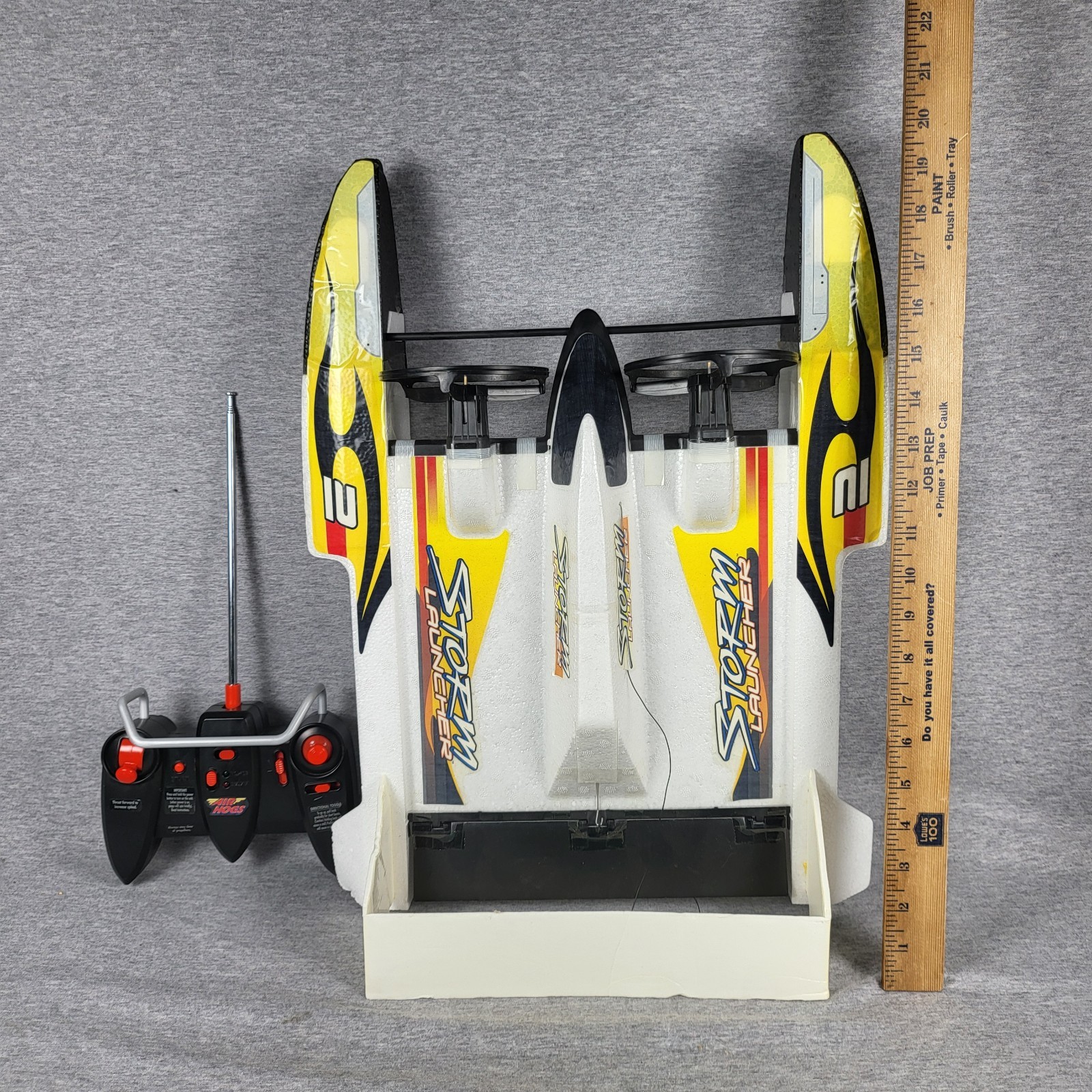 WITH DAMAGE READ- Spin Master Air Hogs R/C Storm Launcher Vehicle- Not Complete