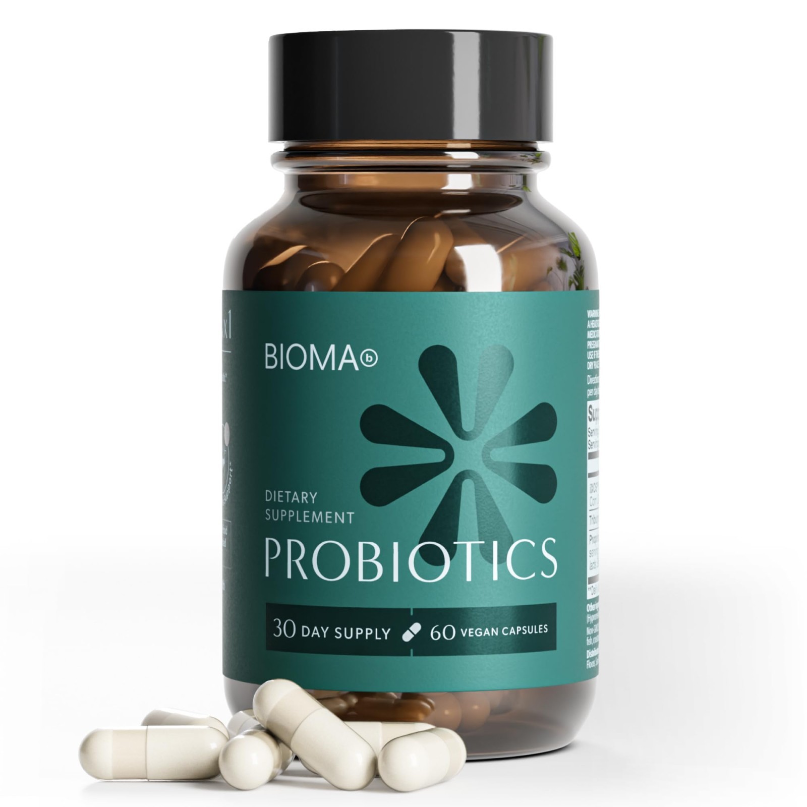 3 In 1 BIOMA Probiotics Digestive Health Gut Support for Men & Women 60 Capsules
