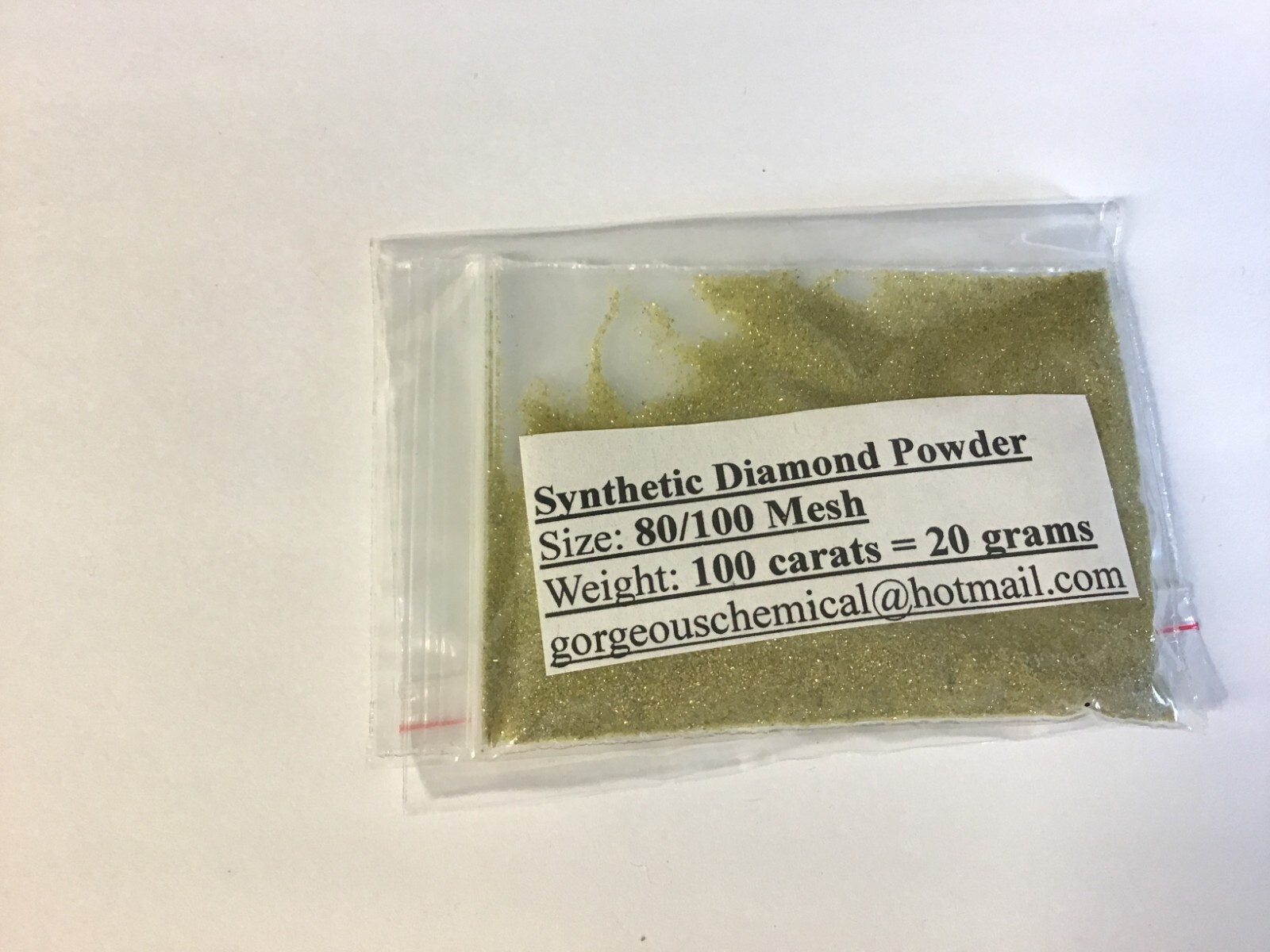 Synthetic Diamond Powder 80Grit, 150/180 micron, 100cts.= 20 Gram