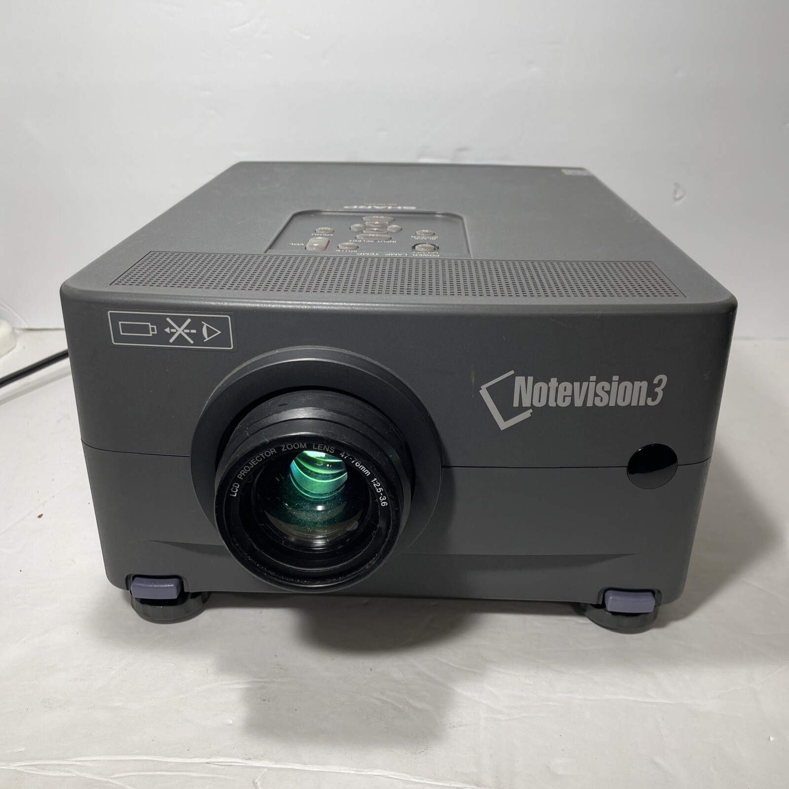 Video LCD Projector Zoom Lens W/ Remote SHARP Notevision 3 XG-NV3XU Working