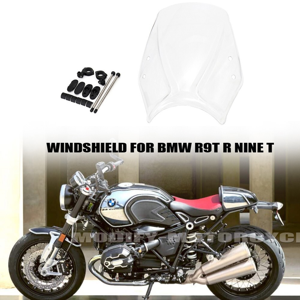 For BMW R9T R NINE T RnineT Windscreen Windshield Viser Visor Wind Deflectors
