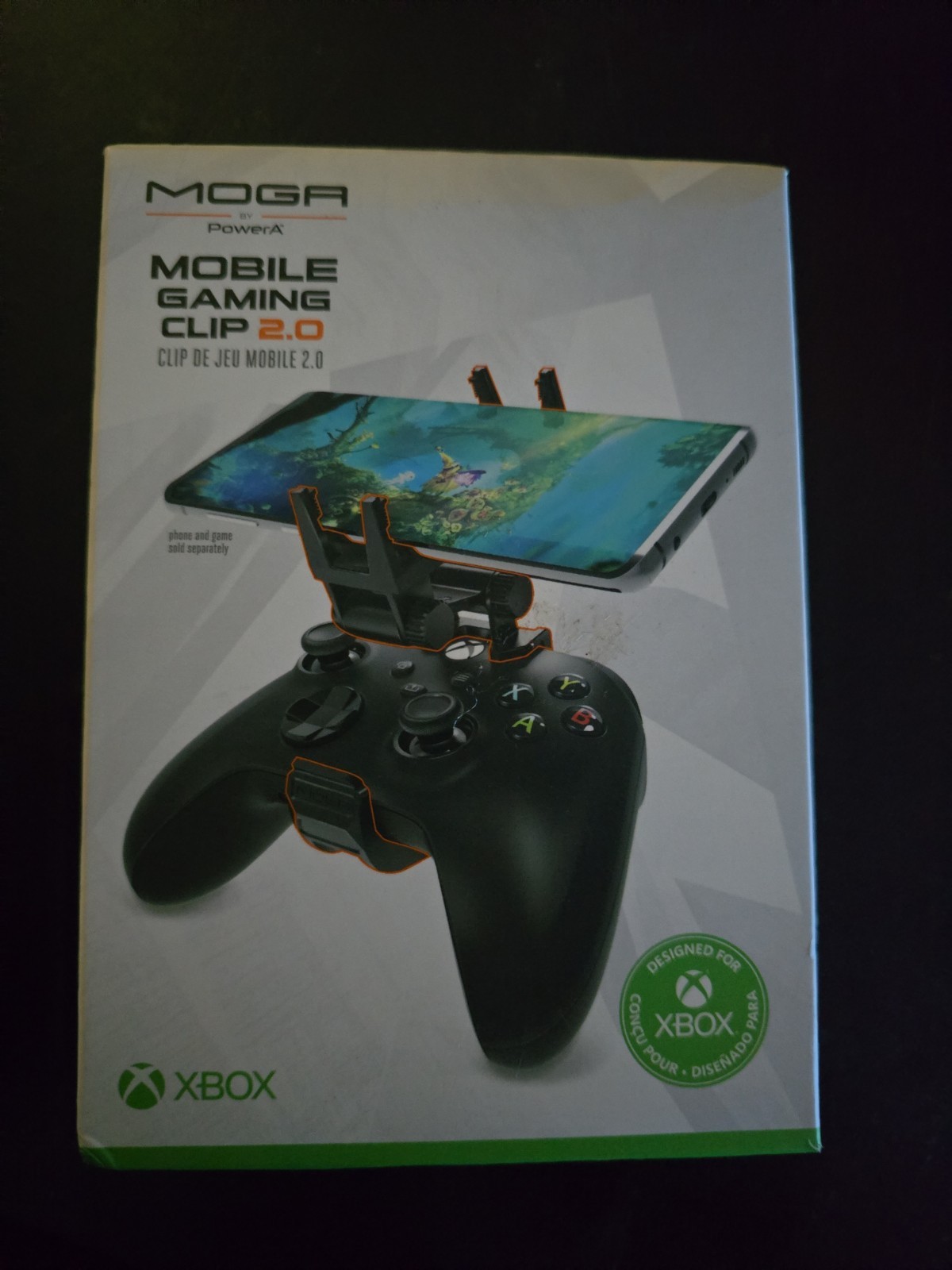 Moga PowerA XBOX Mobile Gaming Clip, For XBOX Wireless Controllers, New In Box.